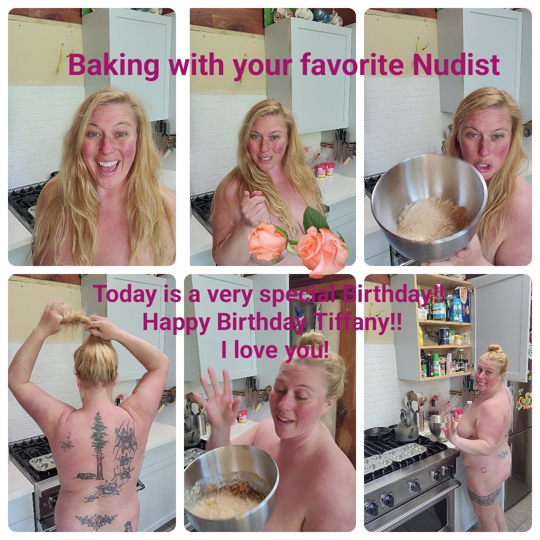 Rebeccasnudistf's tweet photo. Today is a very special birthday!! My guuurl, Tiffany!!! Happy birthday love. I made some cupcakes!!! You can watch the video on my full site. Xoxo. https://t.co/dSpZgSqQoI