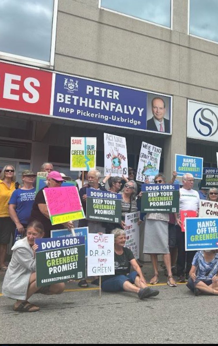 Ontarians saved the #Greenbelt without the Feds. 
#Ontarians can save #Hwy413.
#Ontarians stopped Stephen Lecce from dismantling collective bargaining in Ontario with a #Notwithstandingclause against CUPE.
#Vote the bloated Doug Ford #gravytrain regime out to extinction.
#Milton