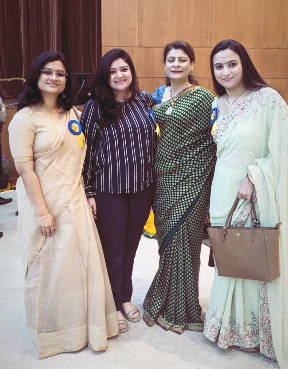 A school principal, An IAS officer, two physicians in a single picture.. There's no limit to what we, as women, can accomplish...Happy Ashtami...