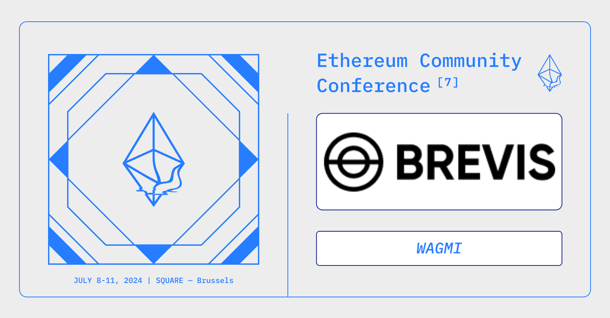 EthCC[7] is made possible by the generous support of our sponsors. Thank you @brevis_zk for supporting us this year as a WAGMI sponsor! 🖤💛❤️ brevis.network