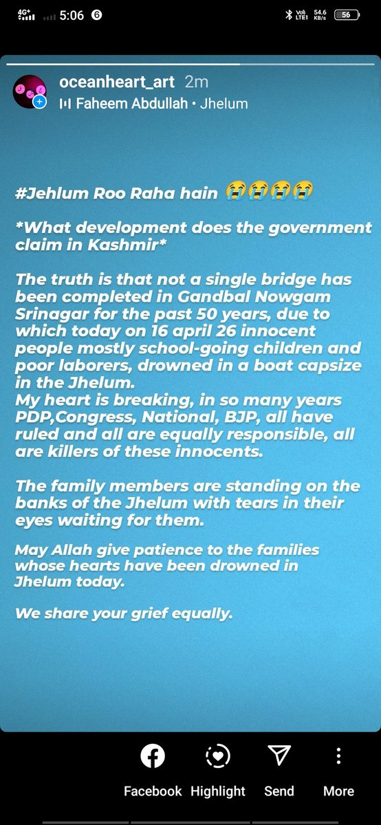 BSuhail1920's tweet photo. #Jehlumroorahahai
#Srinagar #jehlum
The family members are standing on the banks of the Jhelum with tears in their eyes waiting for them.

May Almighty give patience to the families whose heart pieces have been drowned in Jehlum today.
We share your grief equally https://t.co/P44rPSPjGT