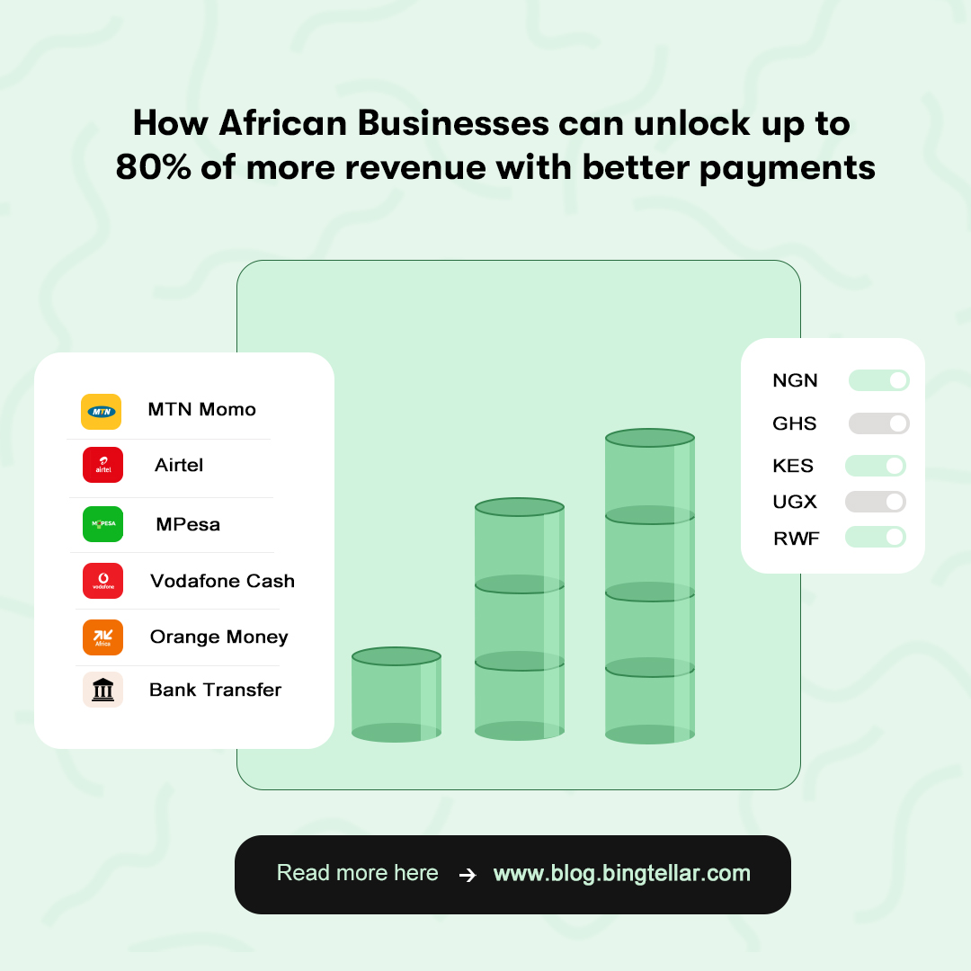 trybingtellar's tweet photo. Transform your business in Africa with smarter ideas and better payments solution and instantly unlock up to 80% more revenue! 💰

Discover how in our latest blog. https://t.co/sqrd5beG3P

#AfricanBusiness #RevenueBoost #BusinessGrowth  #PaymentOptimization #Kenya #Ghana #Nigeria https://t.co/Wfu160Y7AQ