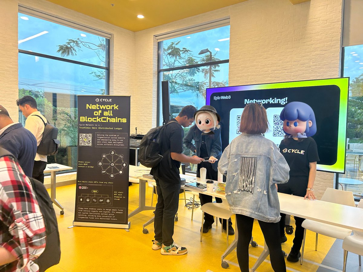 cyclenetwork_GO's tweet photo. 💥Heyyy, the Cycle team has arrived in #Epicweb3 already. Our presentation is scheduled to start in a few hours. 

✋We'll be discussing the future of #L2, #Restaking , and #OMNI  infra with outstanding projects like @LayerZero_Labs , @eigencloud , @zetachain , @taikoxyz, and more.

🤩Stay Tuned.