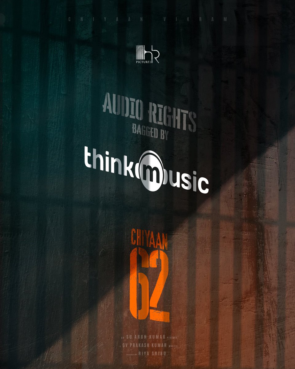 #Chiyaan62 Audio rights acquired by ThinkMusic 🎶