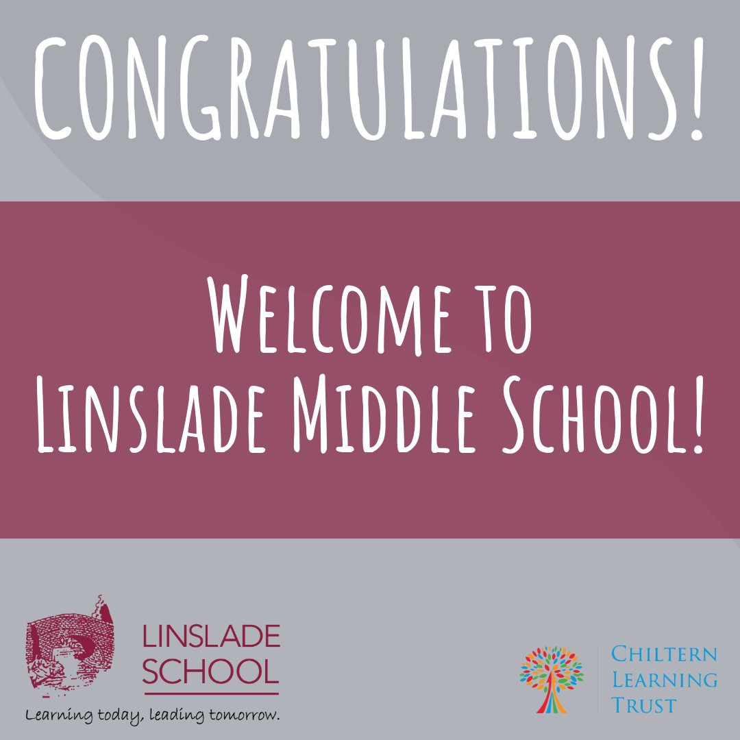 A very warm welcome to our future #epiclearners who have today been offered a place at our excellent school! We look forward to meeting you soon! <a href="/LorraineHughe20/">Lorraine Hughes FCCT</a> <a href="/PMStock11/">Phil Stock</a> <a href="/mjpGibbs/">Mark Gibbs</a> <a href="/MrsB_FCCT/">Flora Burt</a> <a href="/AJRAllModCons/">Adrian Rogers</a> <a href="/ChilternTSH/">Chiltern Teaching School</a> <a href="/CTGtraining/">Chiltern Training Group (CTG)</a> <a href="/MrPark_1/">Spencer Park</a> <a href="/LinsladePe/">Linslade School PE Department</a> <a href="/Linslade_Music/">Linslade Music</a>