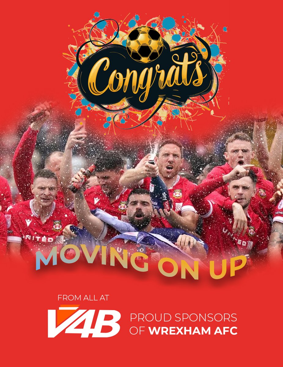 Congratulations to @Wrexham_AFC on their promotion over the weekend! 🎉 As proud supporters of our local team, we're thrilled to see them getting prompted for second season in a row. Here's to another fantastic season ahead! ⚽️ #WrexhamAFC #Promotion #LocalPride #CarLeasing