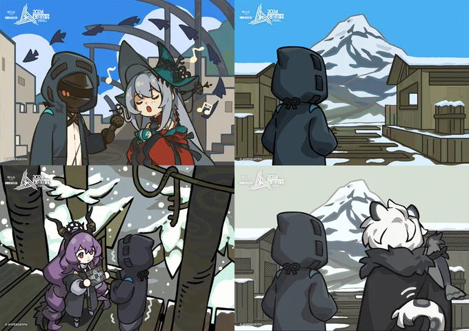 Drew some commemorative Polaroid pics for the Arknights 2024 Ambience Synesthesia web game(part.1)#明日方舟 #Arknights #アークナイツ #音律聯覚 