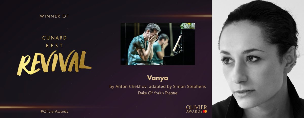 Huge congratulations to all involved with @StephensSimon's @vanyaonstage for the @cunardline Best Revival of a Play at this year's @OlivierAwards! Our brilliant @michelamicha was Movement Director on the production