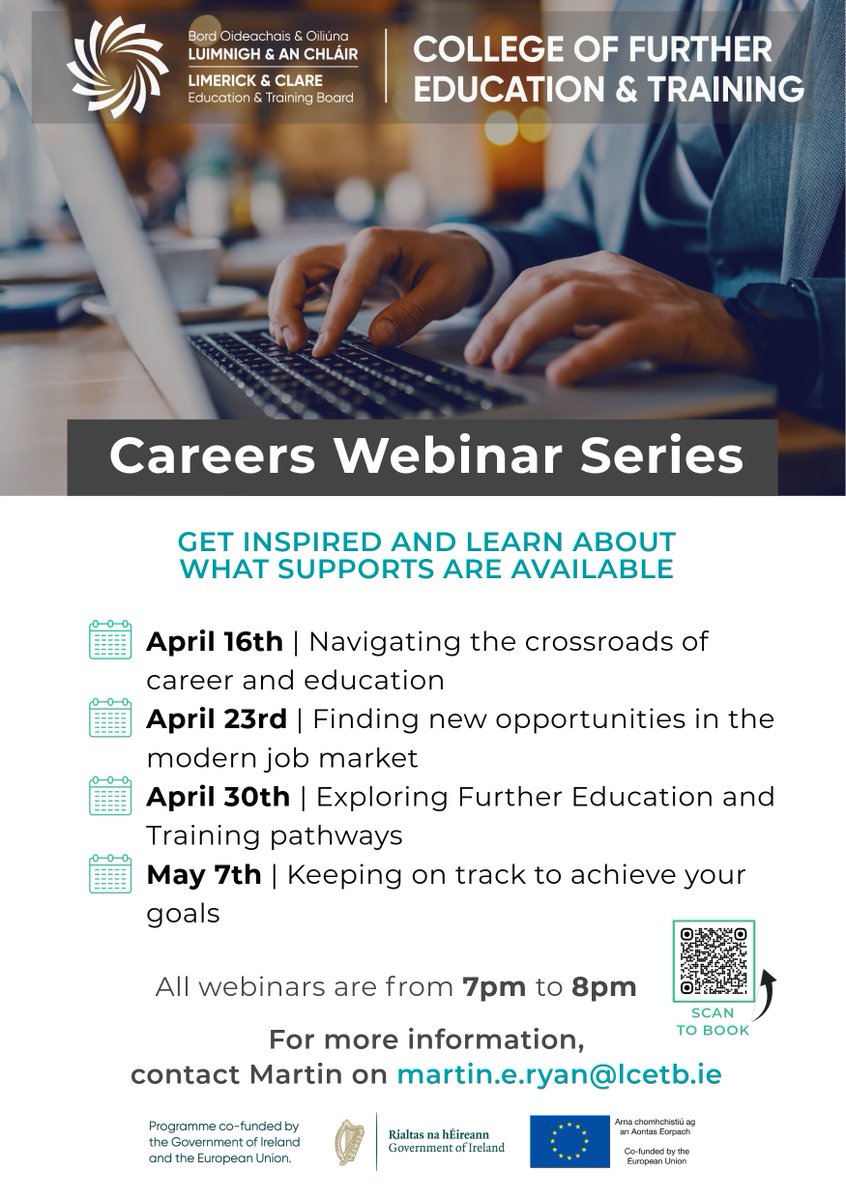 Series of 4 Free Career Webinars Launching today evening as part of the @LimkLearnFest 2024.  
#LLLFestival2024 #learngrowexplorein2024