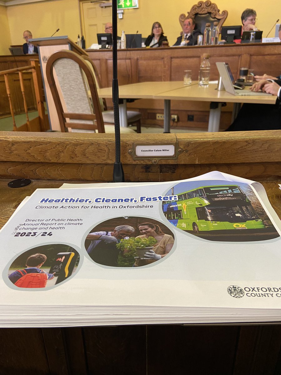 Pleased to speak @OxfordshireCC today on this excellent report on climate change and health. After floods, #BicesterandWoodstock residents have had sewage deposits left in their gardens and yards due to @thameswater releases: threatening their health.

 mycouncil.oxfordshire.gov.uk/documents/s706…