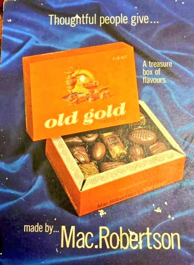 It took Aussie company MacRobertson to give us Old Gold chocolates, and Big Chocolate/Cadbury to send it down the tubes.