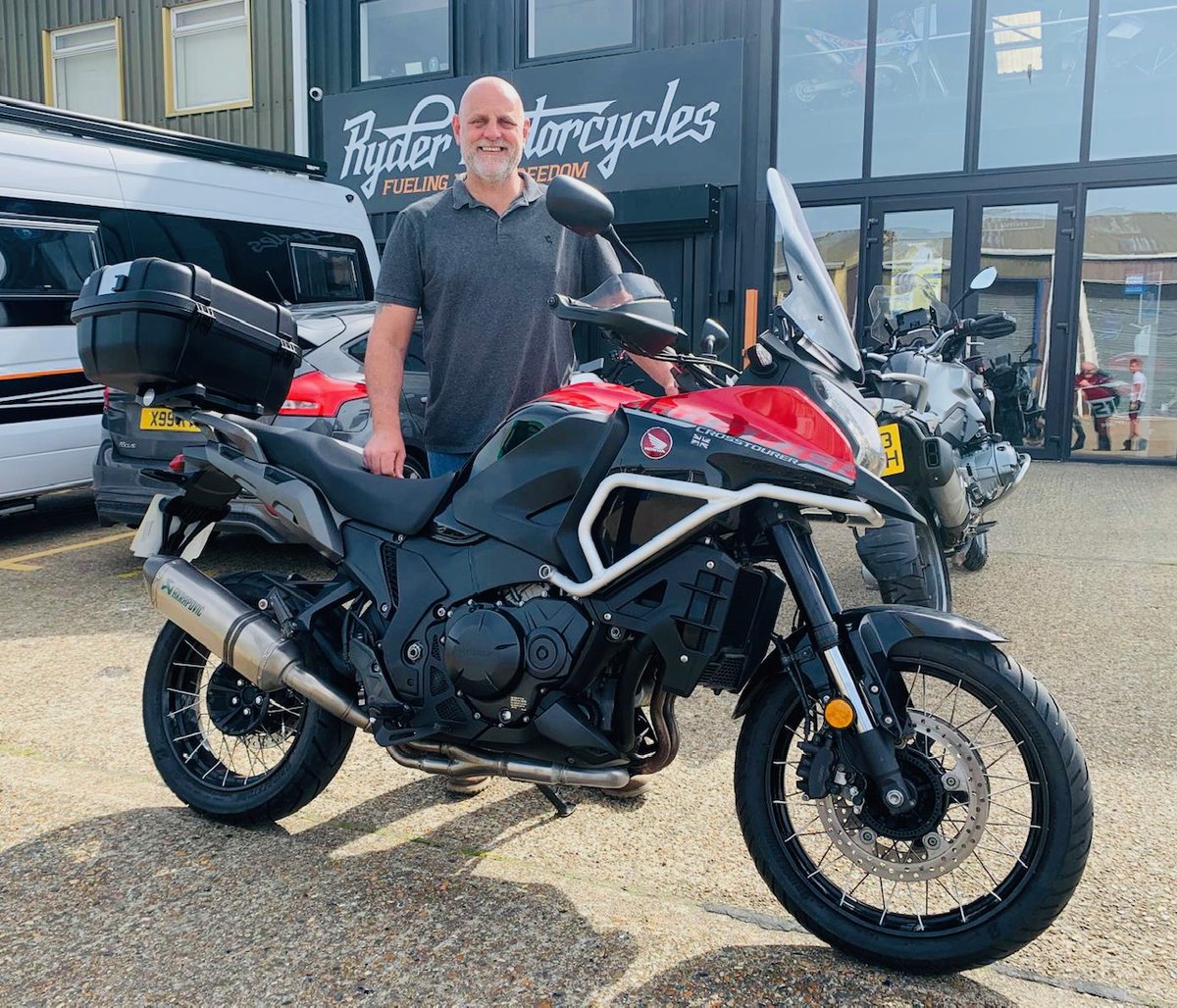 Scott collected this Honda VFR1200X Crosstourer on Saturday. 

#FuelingYourFreedom #honda #hondamotorcycles #africatwin #crf1100 #CRF1100AfricaTwin #adventurebike #adventurebikeriders #adventurebikeriders #motorbike #MotorBikes #motorcycles #motorbikelife #motorcyclelife