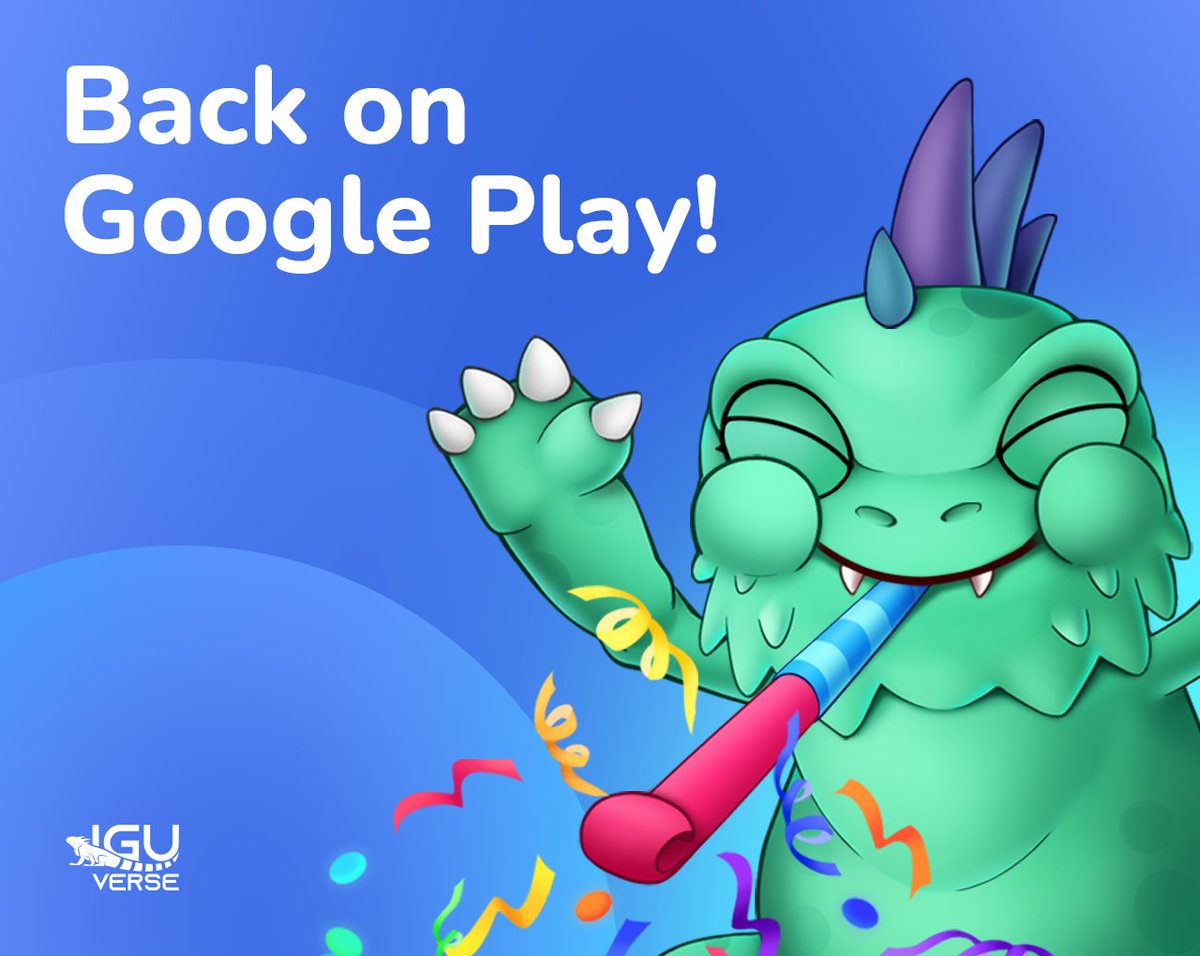 IguVerse is back on Google Play! ✔️ Earlier the IguVerse app has been sent back for review due to a change in the Google Play policy. Now we're officially back in the Google's app store! Get the app via link: play.google.com/store/search?q… The grind shall continue 👀