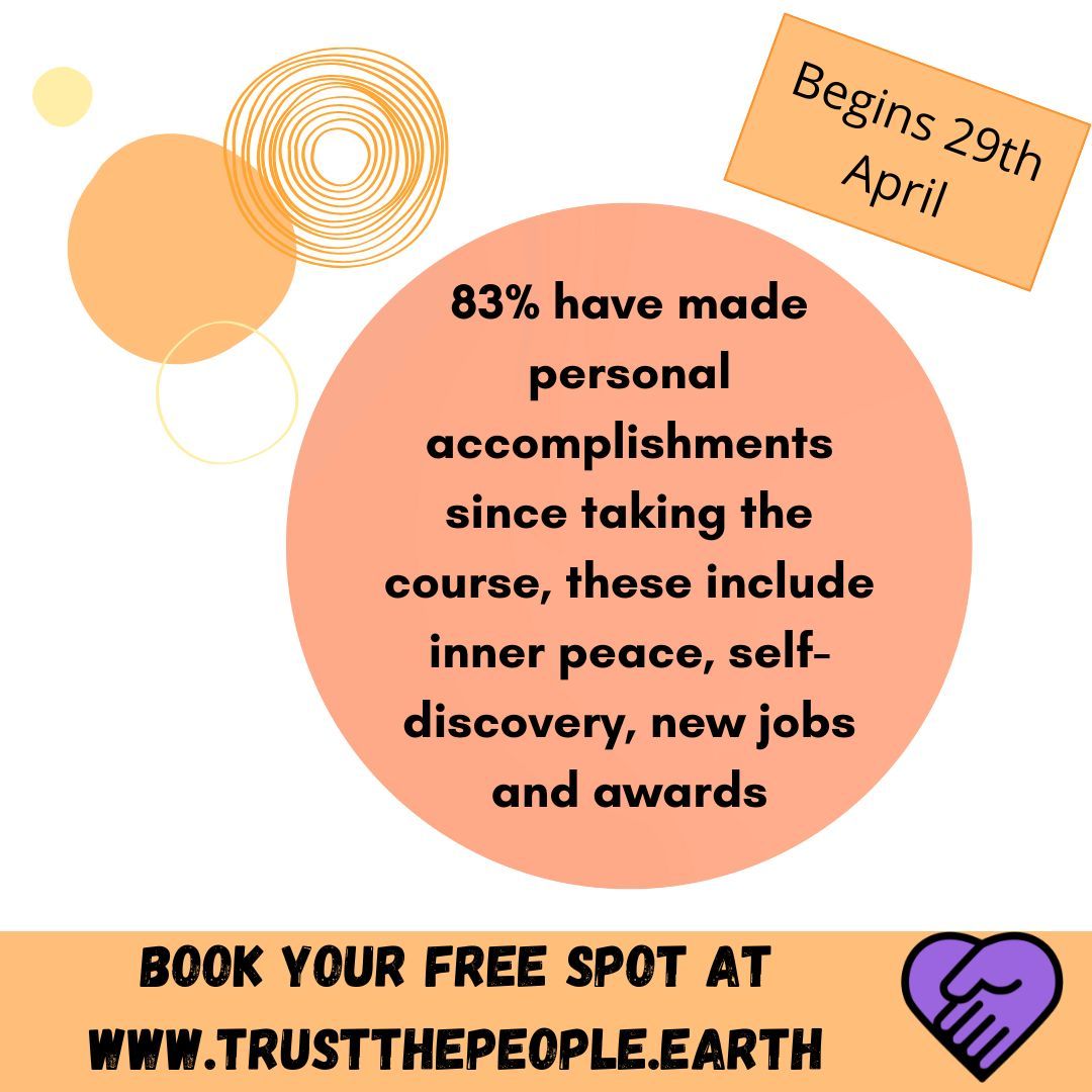 The next Trust the People organising course kicks off on Monday 29th April.

Secure your slot now and get the skills needed to build the world we need!  

trustthepeople.earth

#peoplepower #change #democracy