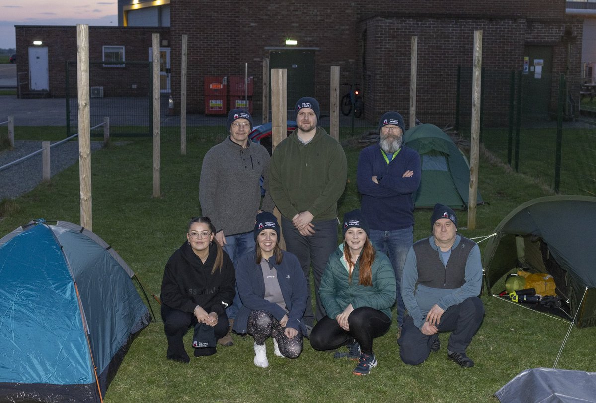 Royal Air Force Coningsby and @BAESystemsAir personnel raise funds for @RBLI Great Tommy Sleep Out. bit.ly/3xERHmT