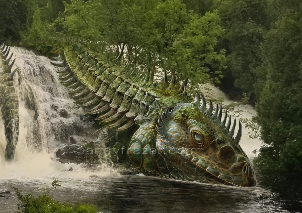 River Dragon. Illustration from Dragons of Deep Time.