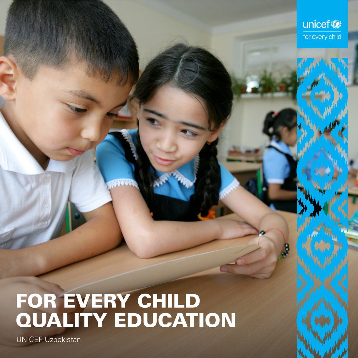 UNICEF provides support to @GOVuz in promoting quality and inclusive education at pre-school and school levels. UNICEF aims at ensuring services reach all children, including most vulnerable, those with disabilities, and out-of-school girls and boys. Support UNICEF to reach…