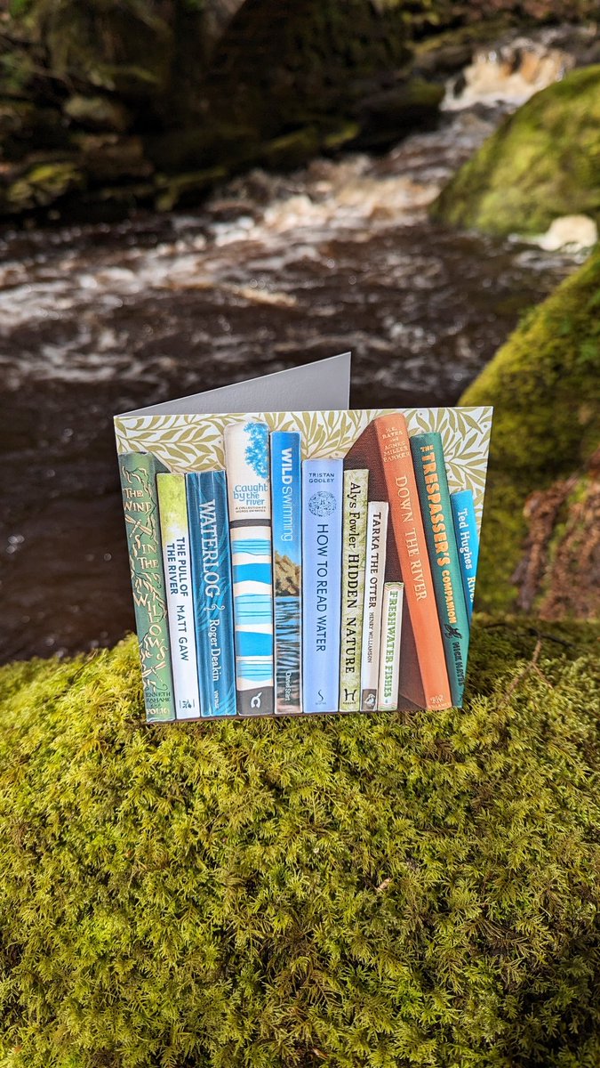 I had a lovely time down by the river photographing this new card in the morning sunshine. Isn't the moss just so fabulously greeeeeen! Feeling the joys of 🌱🌼 #bytheriver #riverside #springtime #bookish #moss