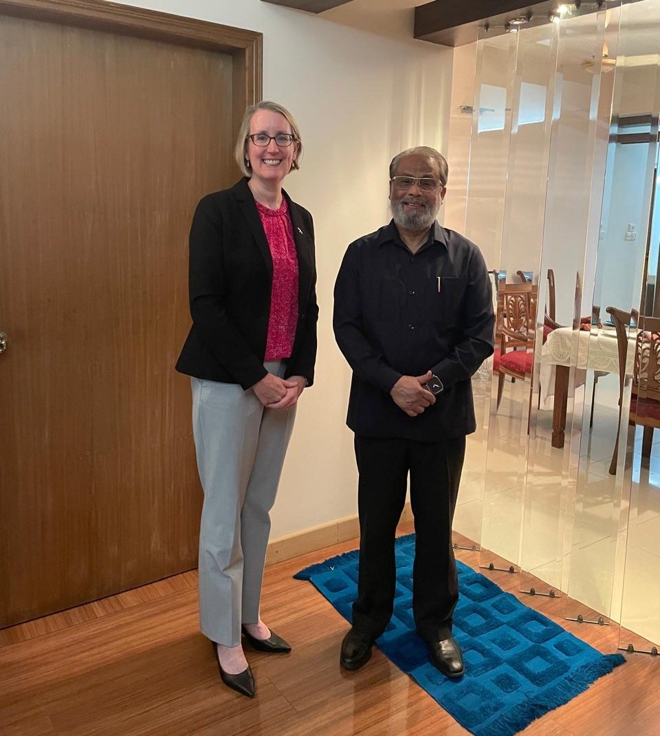In advance of the new parliamentary session beginning on 2 May 2024, British High Commissioner Sarah Cooke met with the leader of the opposition, GM Quader, to understand the party's priorities ahead of the next term.