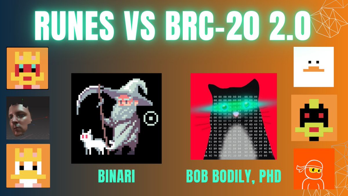 orange_cubicle's tweet photo. Will Runes Kill BRC-20? Interview w/ @0xBinari  and @BobBodily 

👇
https://t.co/rgWAiaNeQX https://t.co/XX1bT0DAaQ