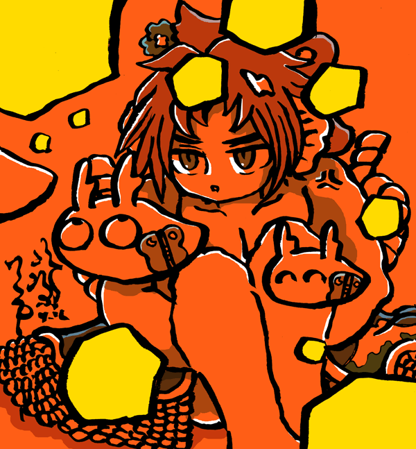「怒りのお相撲魔物 」|氷厘亭氷泉のイラスト