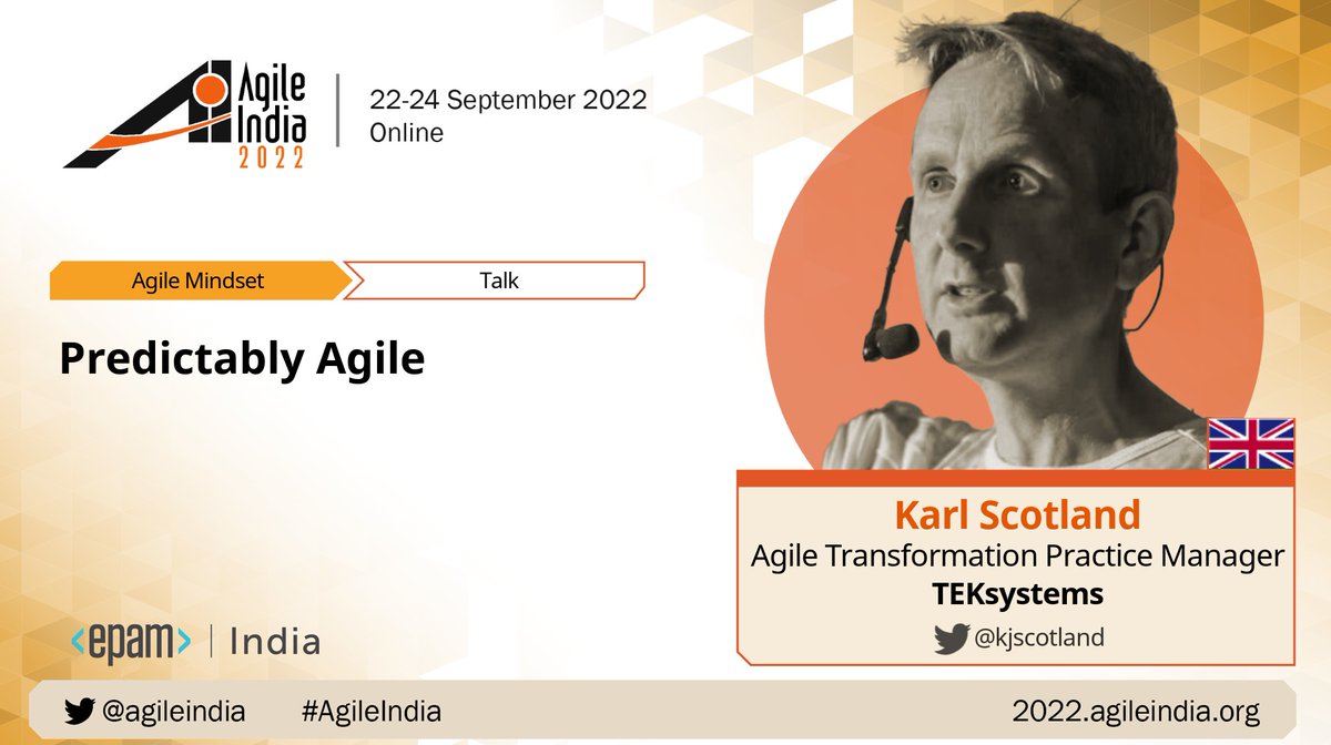 [VIDEO] 'Predictably Agile' by @kjscotland at #AgileIndia 2022.
youtube.com/watch?v=DY5C1j…

#AgileTransformation #Metrics #Flow #Predictability