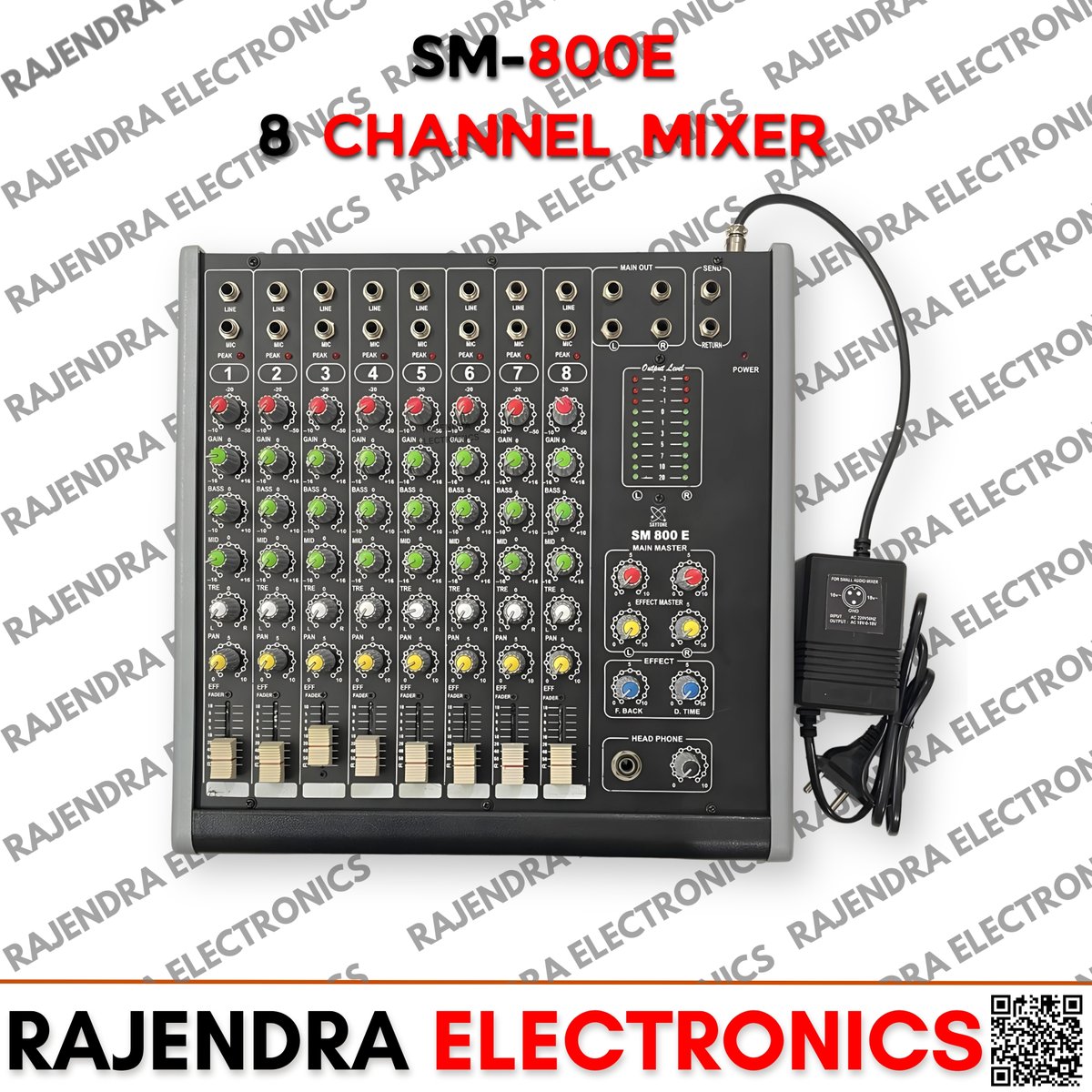 Rajendra_Elec's tweet image. SM-800E ( 8 CHANNEL MIXER )

STOCK AVAILABLE !!!

FOR PRICE AND MORE INFORMATION FOLLOW US ON OUR WHATSAPP CHANNEL :
whatsapp.com/channel/0029Va…

For any Query:
☎ : +91-9899391155, +91-9910772484