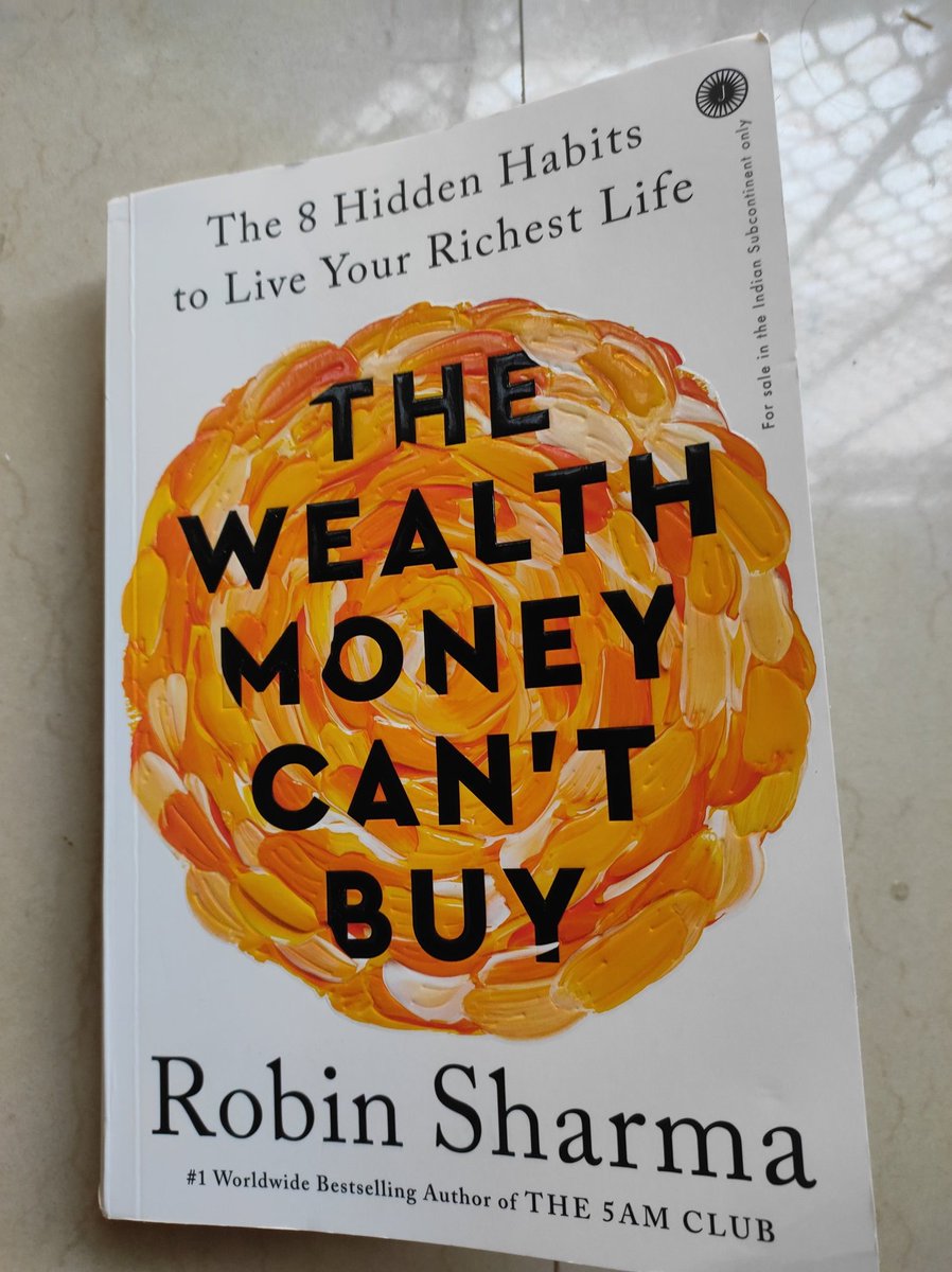 Finally reading a Book  just a Few days after its Launch😊✨

❇️ Robin Sharma & his Teachings are really 'The Wealth Money Can't Buy' for Me 

➡️ Now ready to dig deep into this Book and know  more about 'THE WEALTH MONEY CANT BUY'

@RobinSharma 

#TheWealthMoneyCantBuy