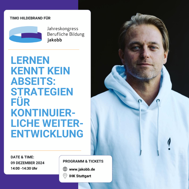 klettmex's tweet photo. Zu Gast beim #jakobb 2024: Unter dem Titel "Lernen kennt kein Abseits: Strategien für kontinuierliche Weiterentwicklung" führen wir ein Gespräch mit dem ehem. Fußballprofi Timo Hildebrand darüber, wie man am Ball bleibt und sich weiterentwickelt. Jetzt dabei sein! #ausbildung