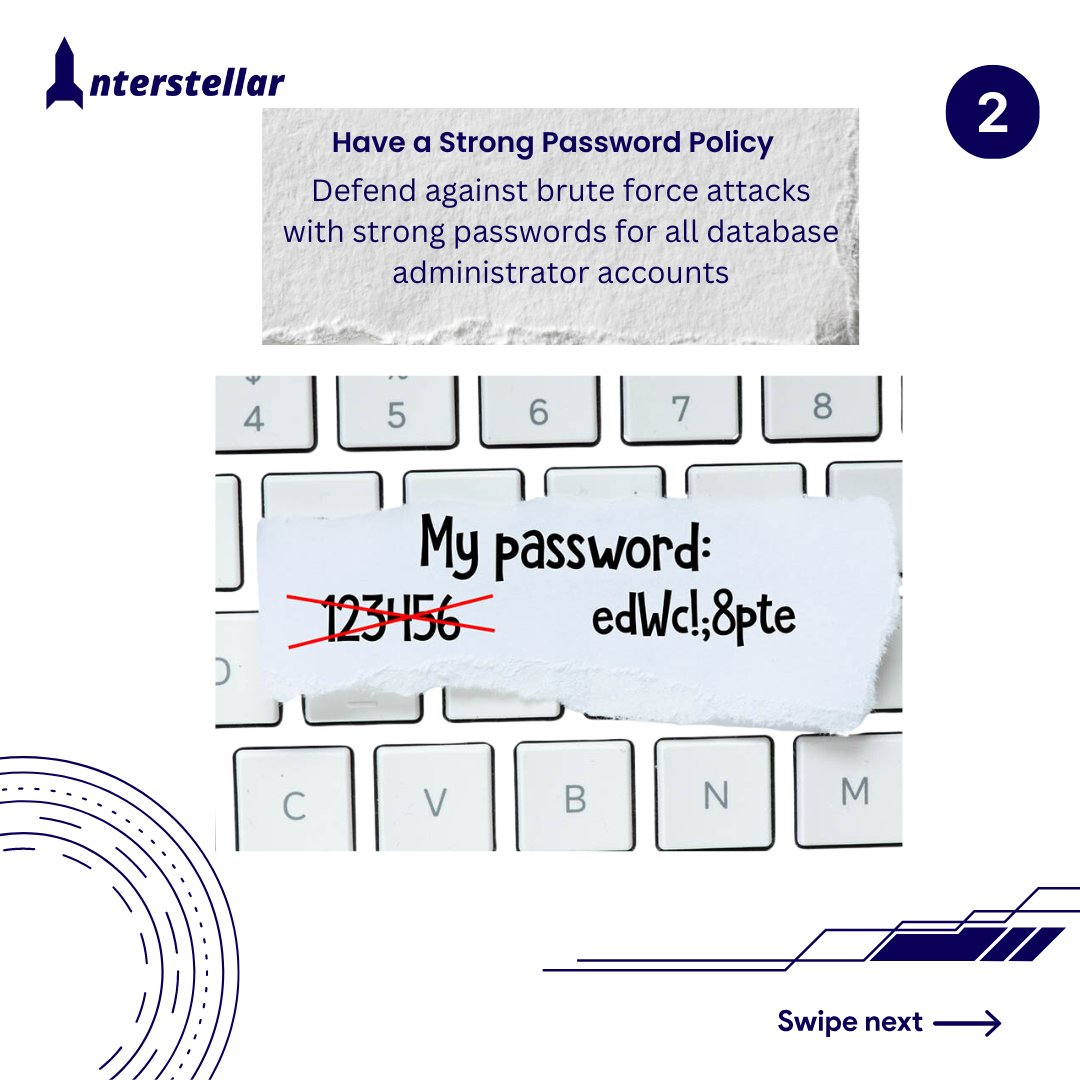 interstellarbsl's tweet image. Worried about keeping your data safe? Let&apos;s talk about Microsoft SQL Server 6 Security Best Practices! 
#SQLSecurity #DataProtection #Ibsl #Interstellarbsl #Interstellar congratulations sir mina