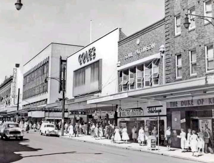 Hunter St Newcastle NSW early 1960s