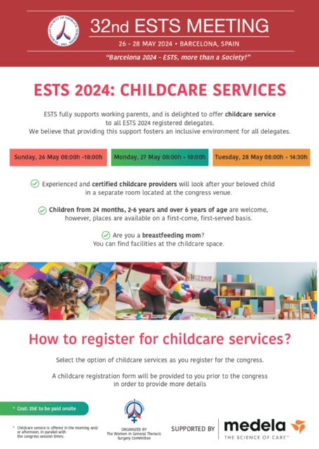 👉ESTS fully supports working parents, and is delighted to offer childcare service to all ESTS 2024 registered delegates!👨‍👩‍👧‍👦 🙋‍♂️We believe that providing this support fosters an inclusive environment for all delegates. Read more! ests2024.com #ests2024