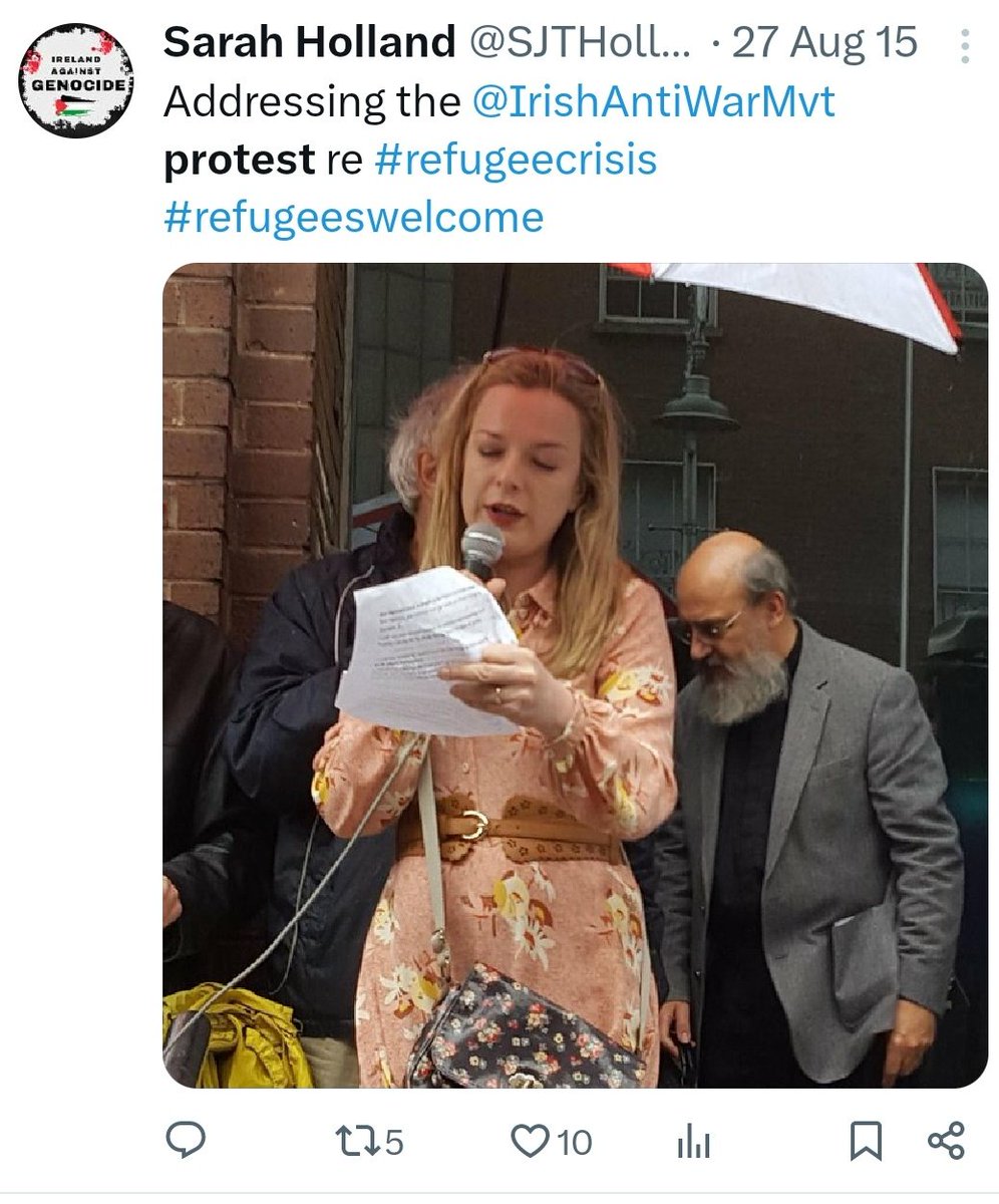 RShinnerbot's tweet photo. Anyone from working class areas of Dublin Jobstown, Tallaght, Clondalkin, Ballyfermot should support their Sinn Fein local election candidates. Here is the magnificant @SJTHolland  in 2015 looking as many refugees in to Ireland. no "solidarity" with Joan Burton ever shown though! https://t.co/Rv8awn3ney