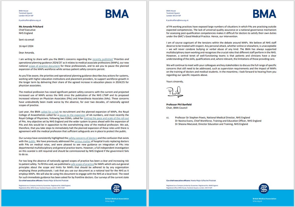 Today we have written to the Chief Executive of <a href="/NHSEngland/">NHS England</a> requesting a pause to the further expansion of MAPs across the NHS while significant patient safety concerns persist.