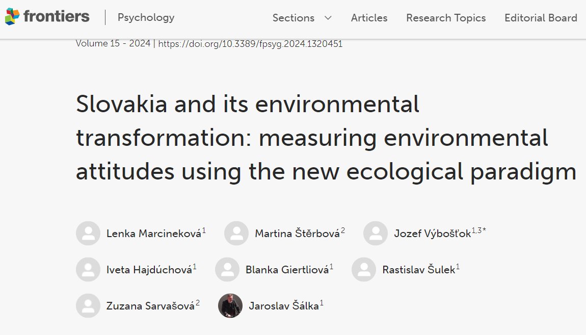 DepartmentofFo2's tweet photo. Make sure to check our new publication dealing with measuring #environmental  attitudes of Slovak public using the New Ecological Paradigm 
w/ @Lenka_Navratil @JaroslavSalka  @FrontiersIn @FrontPsychol et al. 
https://t.co/r5BUx3qcNH
#EnvironmentalScience #attitude #perception https://t.co/ekLOlUB5KJ