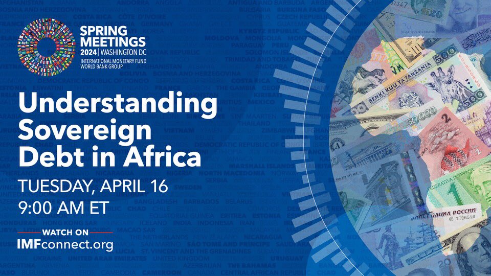 Delighted for @IMFNews Legal Dept. to cohost a panel w @africalegal on Understanding Sovereign Debt in Africa! Key? sound legal frameworks, better debt mgt. & speedy debt restructuring. Join us today @ 9am (DC) bit.ly/3U1rCpv