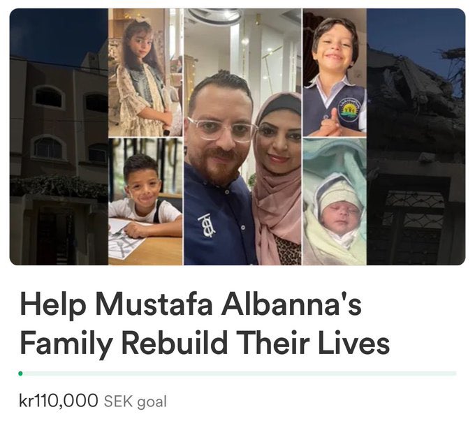 🆘‼️I created a new fundraiser because my PayPal campaign had been suddenly suspended!

👉 GMF; gofund.me/eb6ef1f5

Pls help my family to rebuild their life ,as everything we have had been demolished!

Our target cover only remaining expenses. 
kr110,000 SEK = 10,089.70 USD