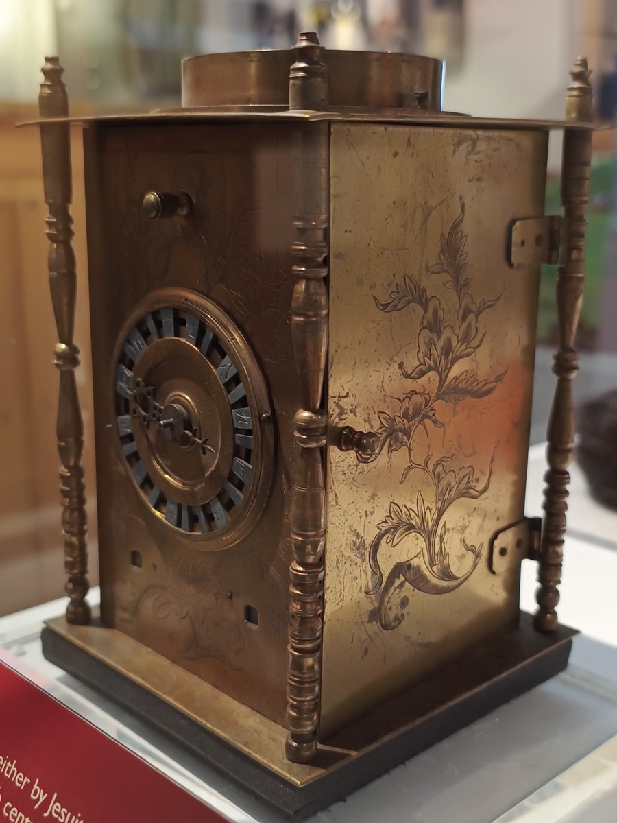 OBJECT OF THE WEEK: Lantern Wall Clock Mechanical clocks, like this one on display in our Explorers gallery, were introduced into Japan by Jesuit missionaries in the 1500s or by Dutch merchants in the 1600s and were typically made of brass or iron.