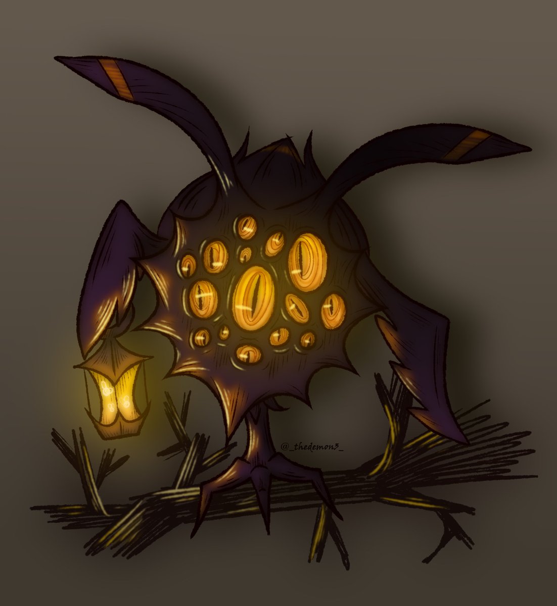 Umbreon/Hoothoot 🦉

#painttoolsai #digitaldrawing #digitalart #illustration #demon #oc #art #pokefusion #scarypokemon #owl #lantern #wyws #Watching