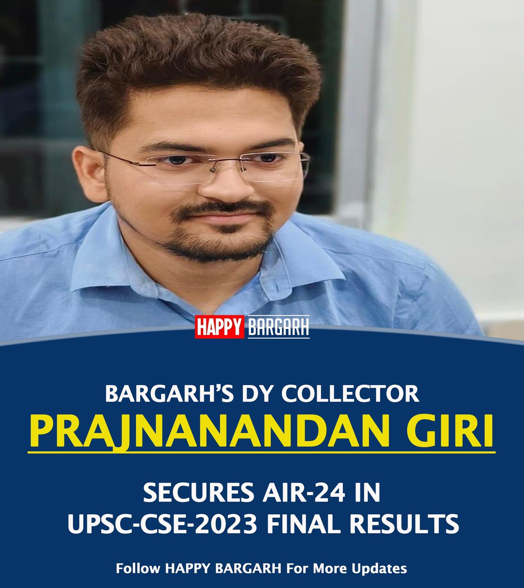 Congratulations Sir ✌️

#UPSC2023 #UPSC2024 #upscresult #upscresult2023 #Odisha #Bargarh
