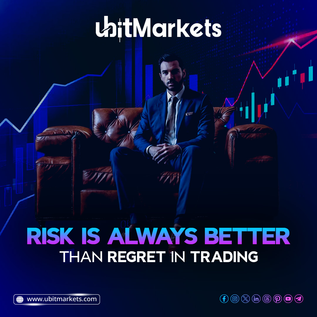 Embrace risk, avoid regret. At UBIT Markets, we understand the importance of calculated risks in trading. Make informed decisions and seize opportunities with confidence. #TradingWisdom #RiskVsRegret #UBITMarketsStrategy