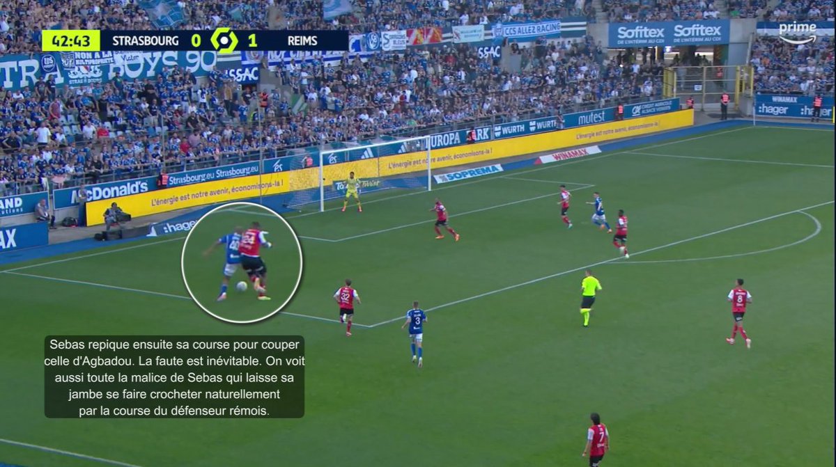 guillaume_vague's tweet image. 🚀 La fusée Jérémy Sebas a encore frappé.

🤝 Relation Delaine-Sebas
🏃‍♂️ Qualité athlétique hors normes
🦵 Direction de la course pour provoquer la faute

2 ballons touchés à ce moment là, un penalty obtenu. #LiveRCS #RCSASDR