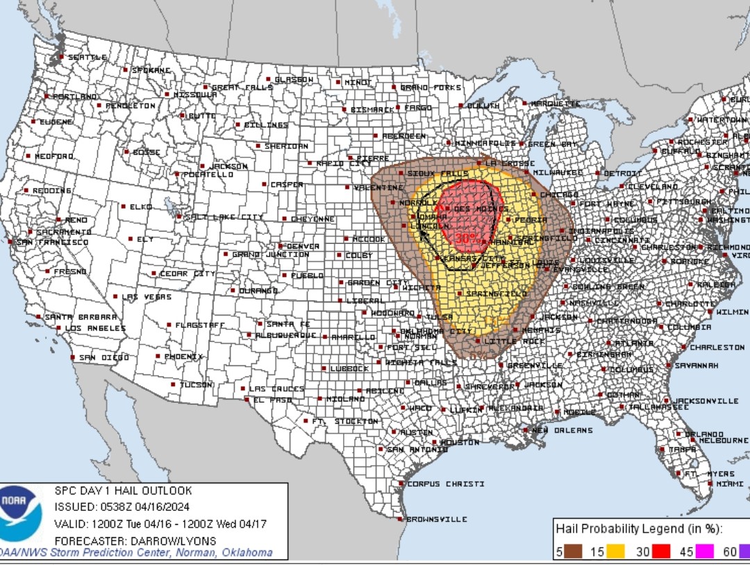 TimTheSpotter's tweet photo. Everything has remained consistent for today's outlook!

For Illinois it's looking like between 2pm and Midnight!

#ILwx #Weather #Skywarn https://t.co/hYTlbrYrrc