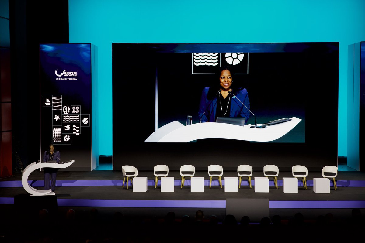 Day 1 of #OurOcean2024 is here! We’re kicking off with welcoming remarks and keynotes, followed by high level discussions on ocean-based climate solutions and greening the shipping sector. Together, we’ll save our ocean! 🌎💙