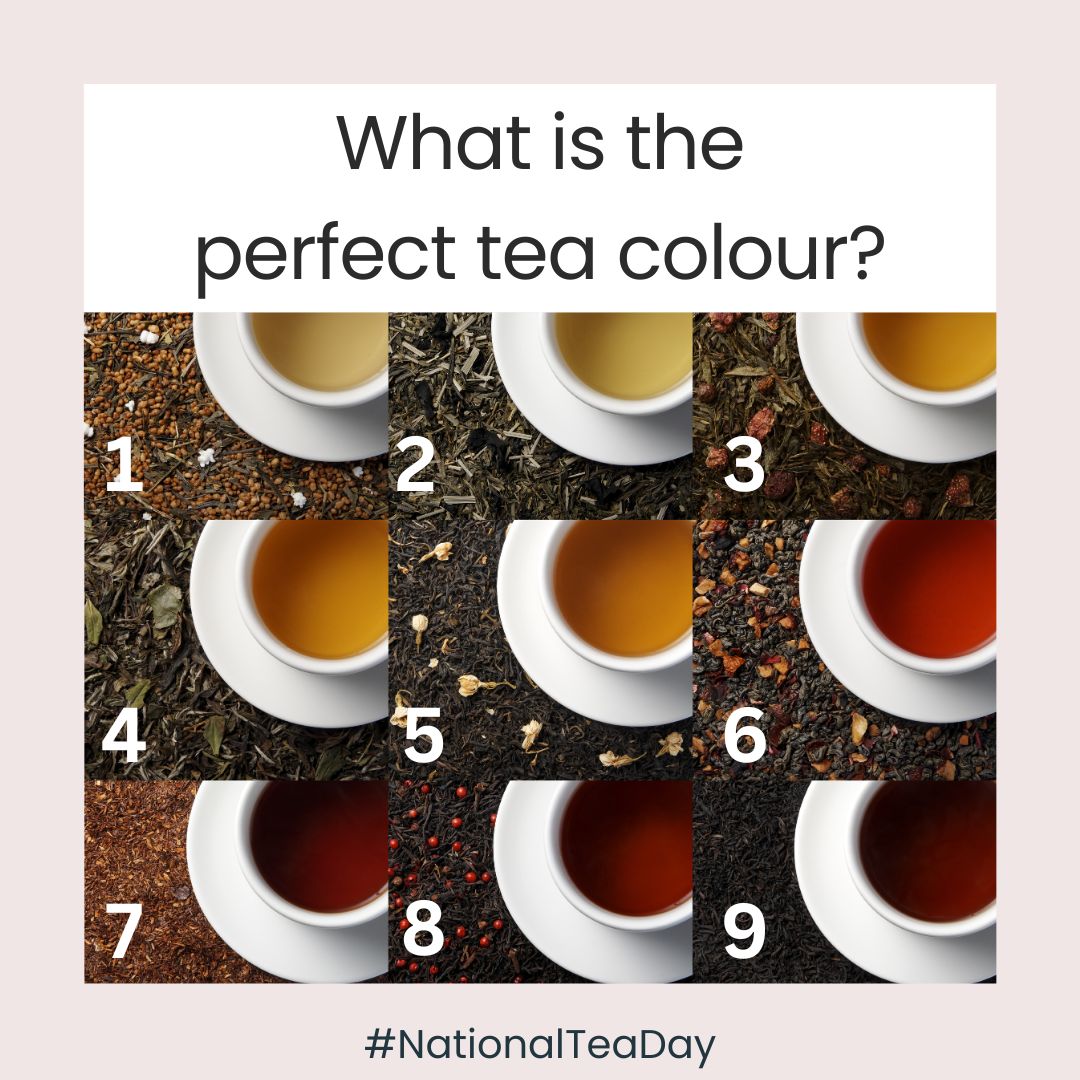 🫖✨ Join the debate: What is the perfect tea color? Share your thoughts in the comments! #TeaTalks #SundayDebates #NationalTeaDay ✨🫖