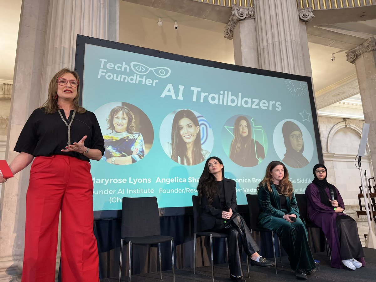 We’re at @TechFoundHer bootcamp today. Our alumni @Angelikaintech is on stage now with other amazing trailblazers. #techstars #techfoundher #womenintech