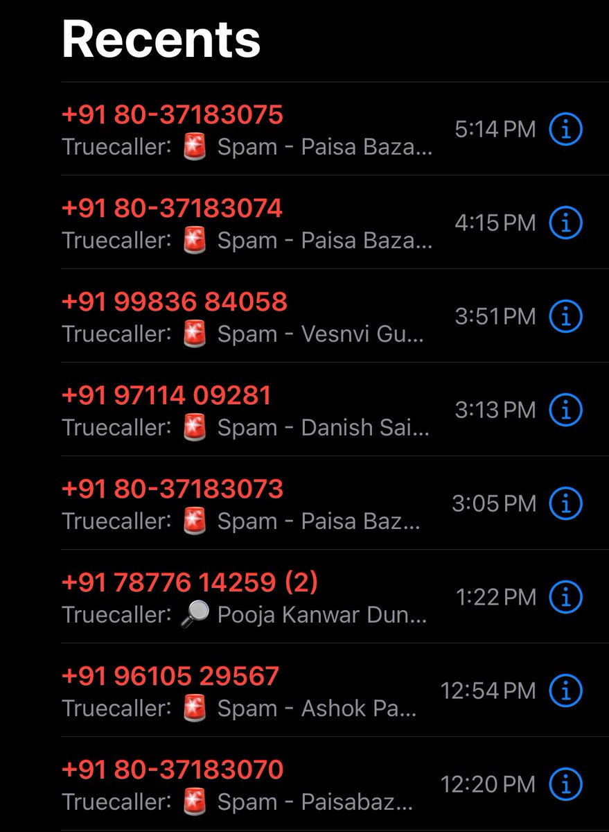 Thodi sharam karlo <a href="/PaisaBazaar_in/">Paisabazaar.com</a>. Ye daily ka scene hai tum logo ka. Nahi chahiye credit card bhai shaanti se jeene do. <a href="/TRAI/">TRAI</a> please take a look at this.

#paisabazaar #paisabazaarspam
