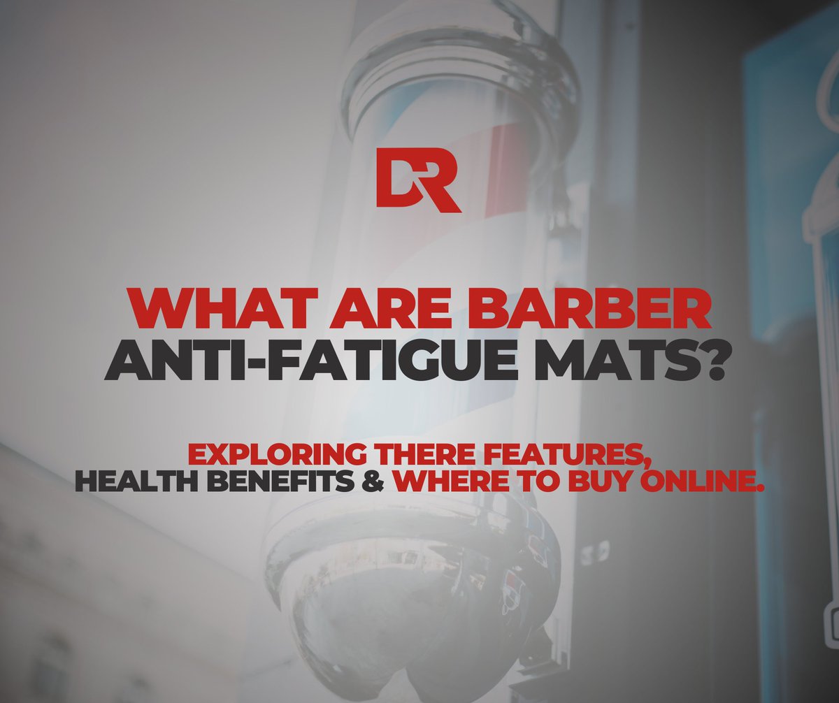 DeltaRubber's tweet photo. Barbers often stand for long hours, attending to client’s grooming needs daily. We understand it’s tough work, which can take a toll on your body. That’s where Barber Anti Fatigue Mats come in handy! 

Learn about their features and health benefits at https://t.co/W2gpnh5pCy. https://t.co/nLItshsycz