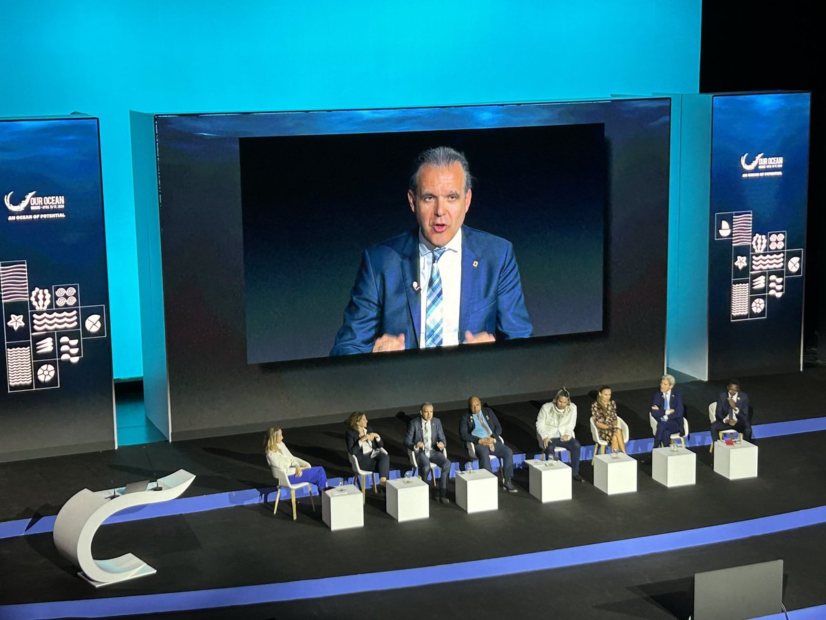 An area that allows industrial fishing such as bottom trawling should not count as a protected area, highlights @Enric_Sala. Greece has committed to banning the practice by 2030, and we expect France to announce the same next year in Nice @HerveBerville. #OurOcean2024