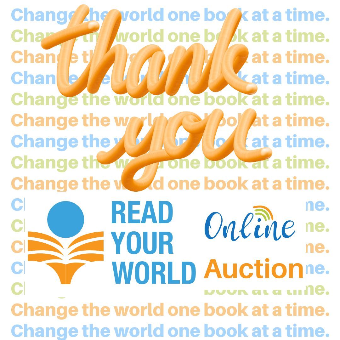 Thank you to everyone who supported our online auction! Let's continue to change the world, one book at a time! We raised more than $1300! You can still contribute: click the Donate button here: bit.ly/RYW-2024-aucti… We appreciate your support!! #ReadYourWorld #kidlit